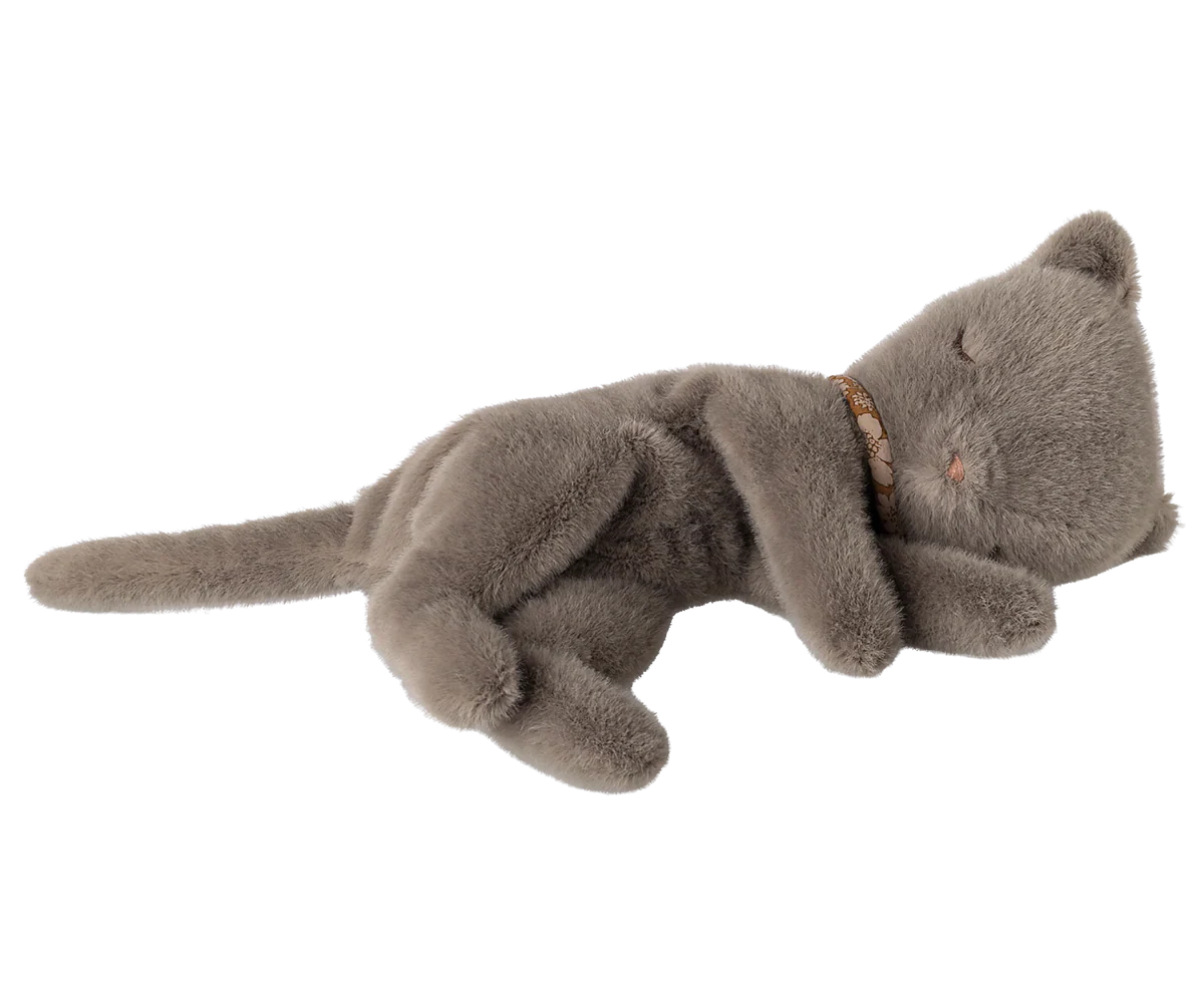 Maileg :Peluche chaton endormi, Petit - Gri