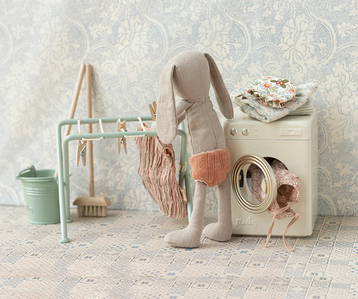 Maileg : Etendoir avec pinces à linge - Miniature 2