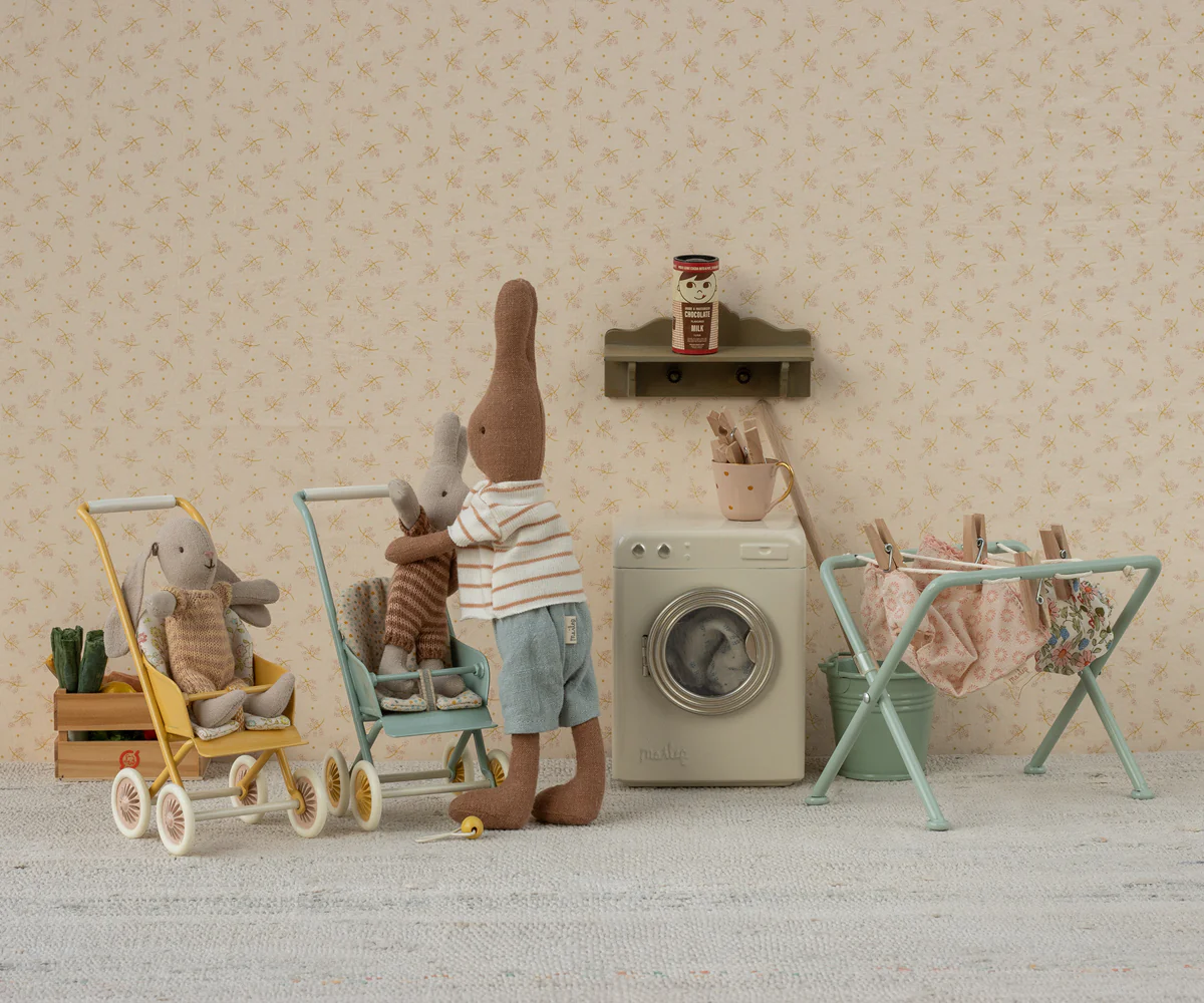Maileg : Etendoir avec pinces à linge - Miniature 3