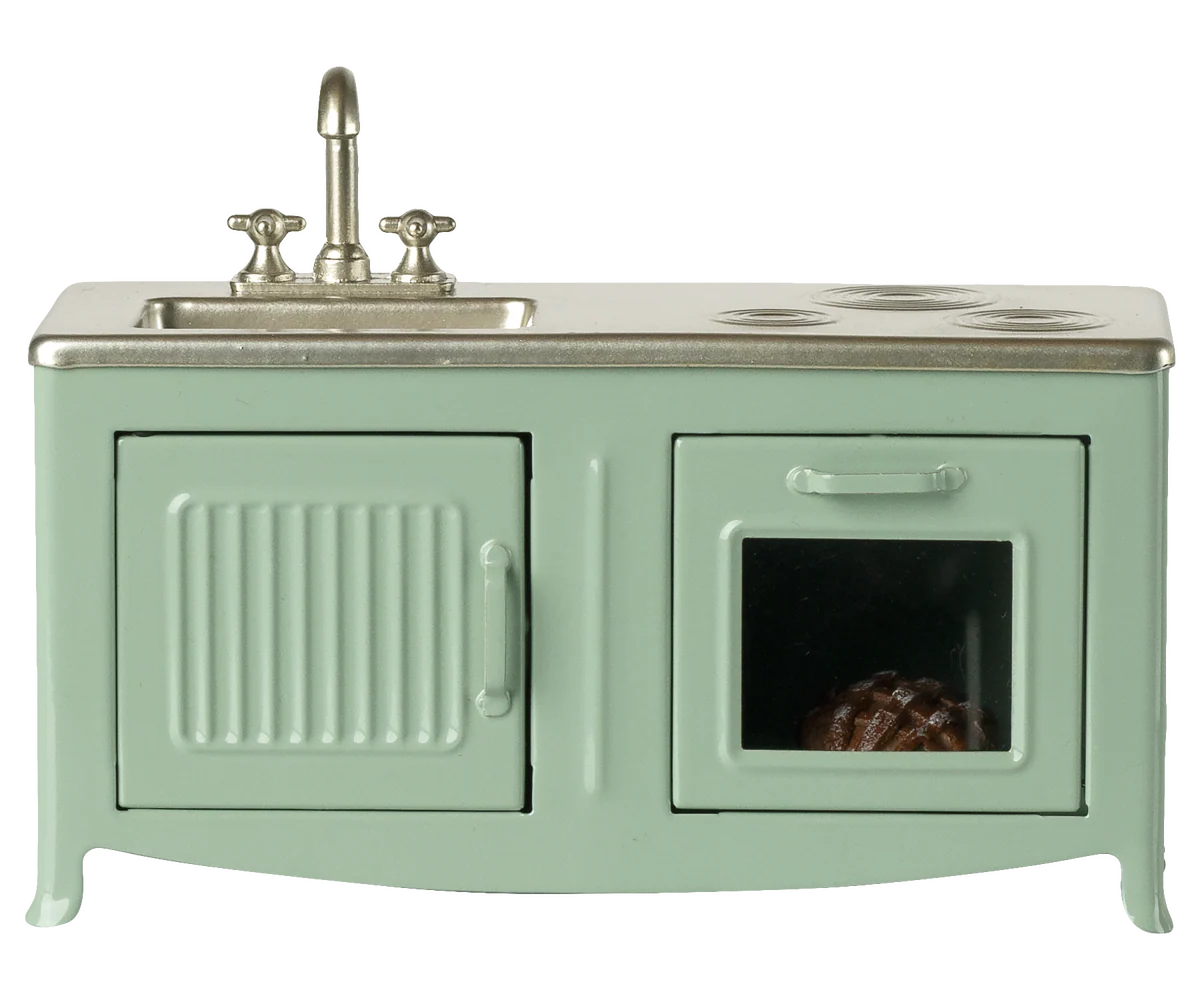 Maileg : Meuble de cuisine, Souris - Menthe 3