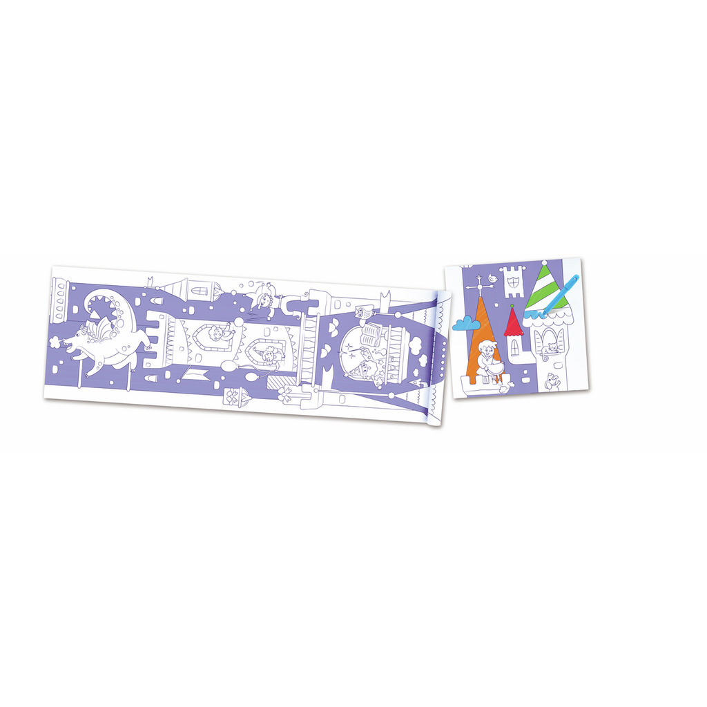Rouleau à dessin et feutres - château  fort 2