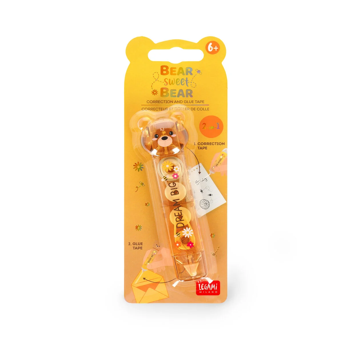 Correcteur et roller de colle ours 3