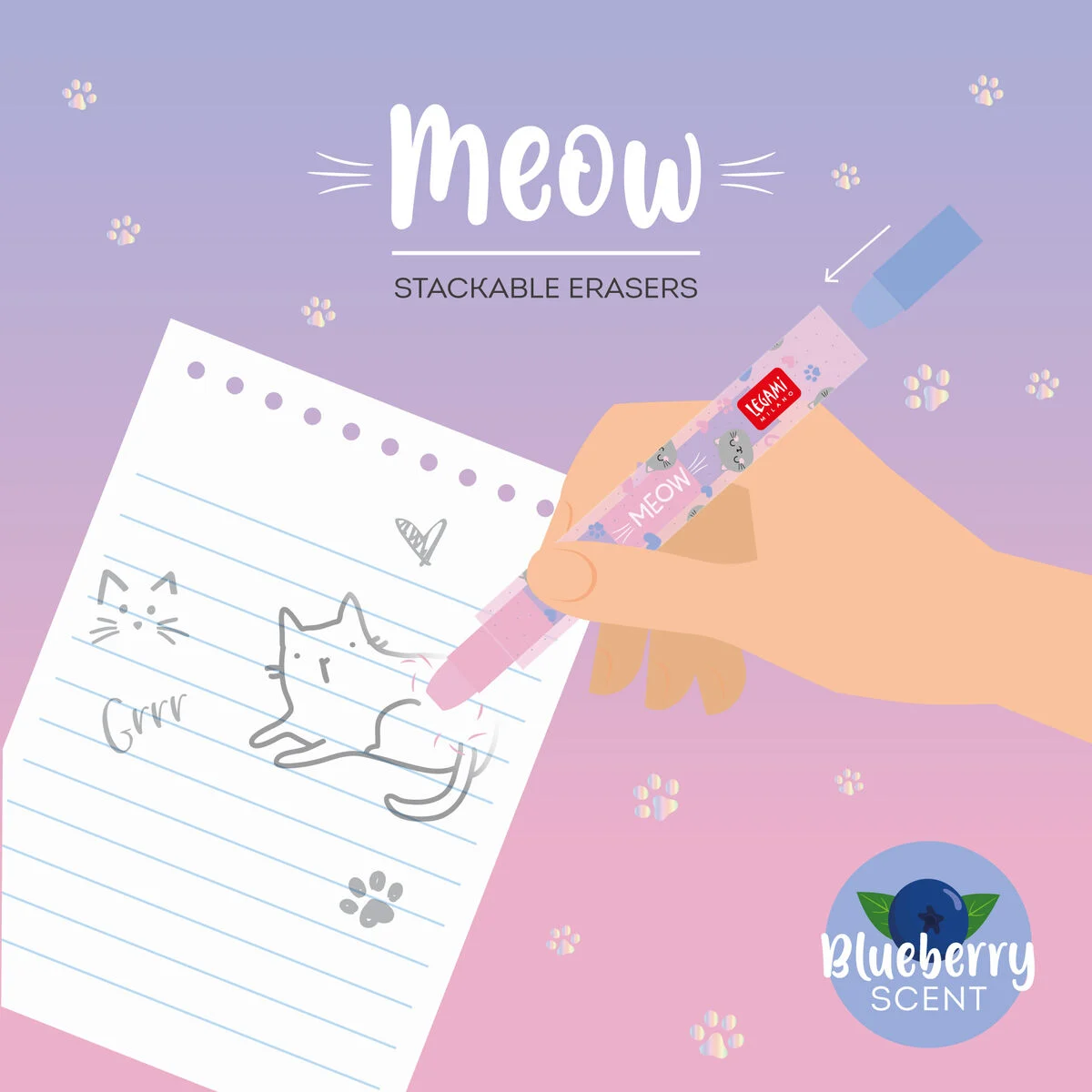 Gommes Empilables - Meow - Kitty 5