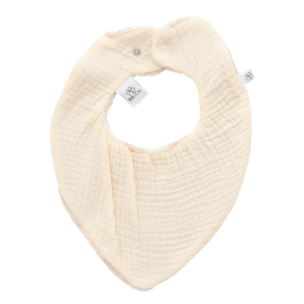 Bavoir bandana réversible bambou/gaze 3