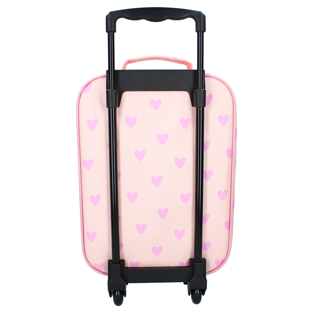 Valise à roulettes – Cœurs rose 5