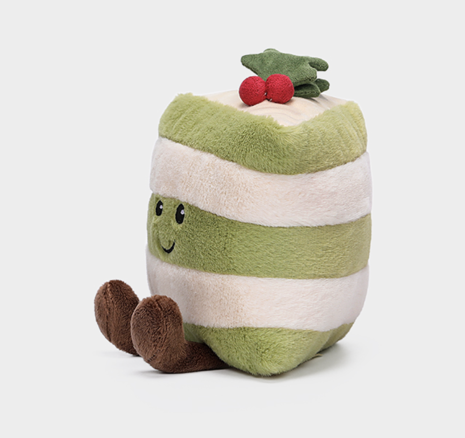 Peluche gâteau thé vert 4