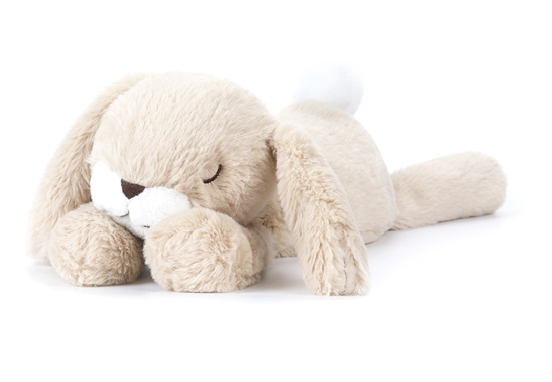Peluche lapin qui dort 30cm 3