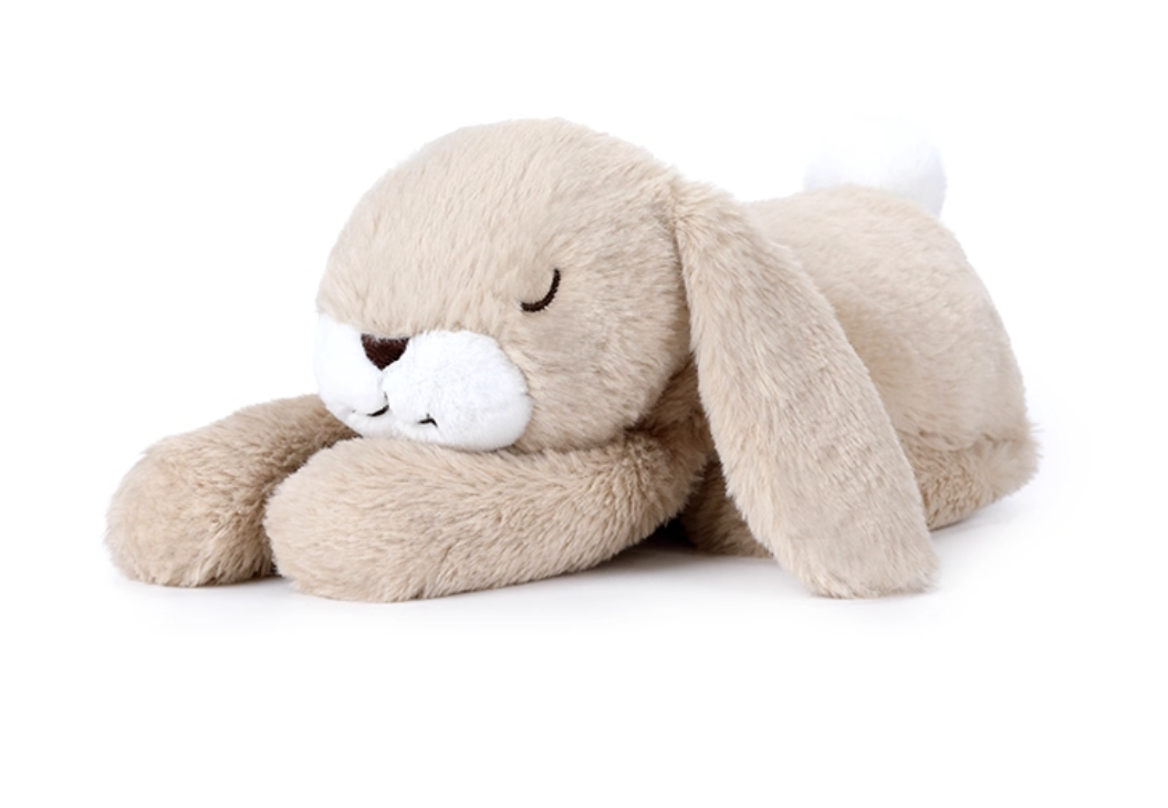 Peluche lapin qui dort 30cm 4