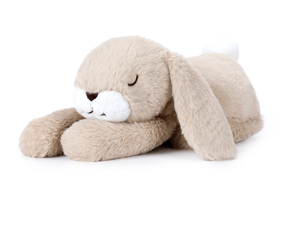 Peluche lapin qui dort 18cm 2