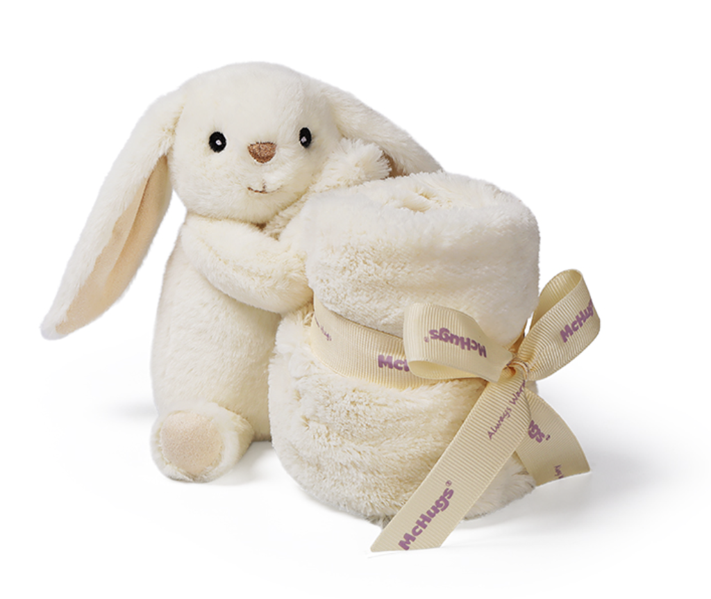 Doudou lapin avec couverture 3