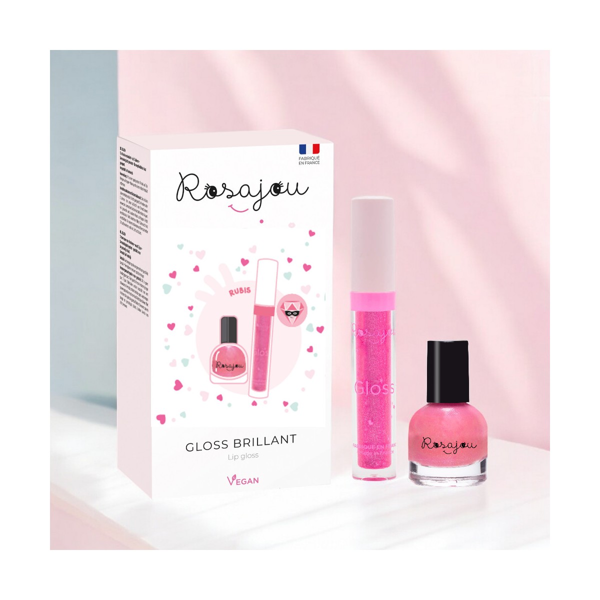 Coffret DUO Gloss Rubis et vernis assorti