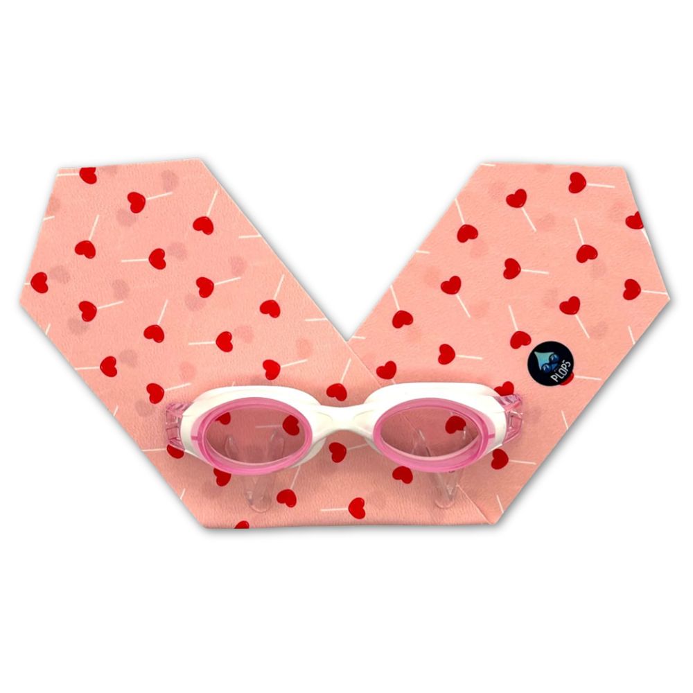 Lunettes de natation bandeau Coeurs Sucettes 4-7 ans