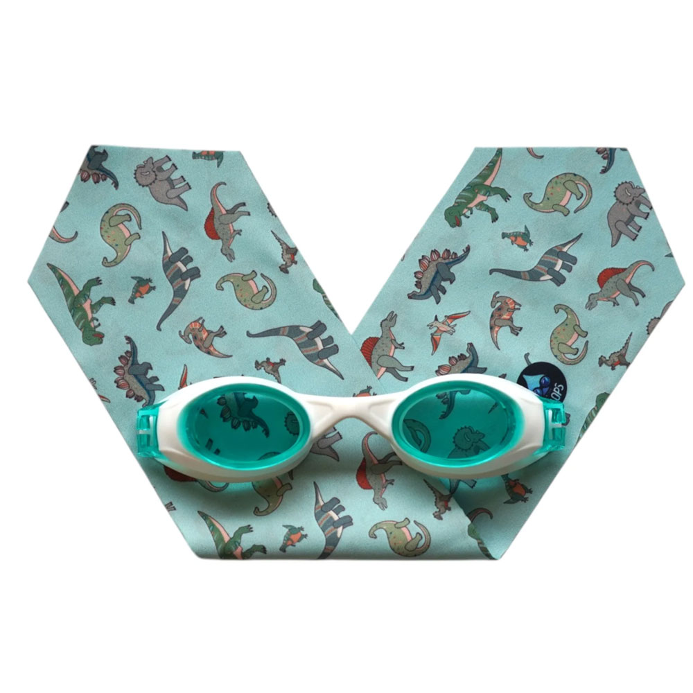 Lunettes de natation bandeau Dinosaures 4-7 ans