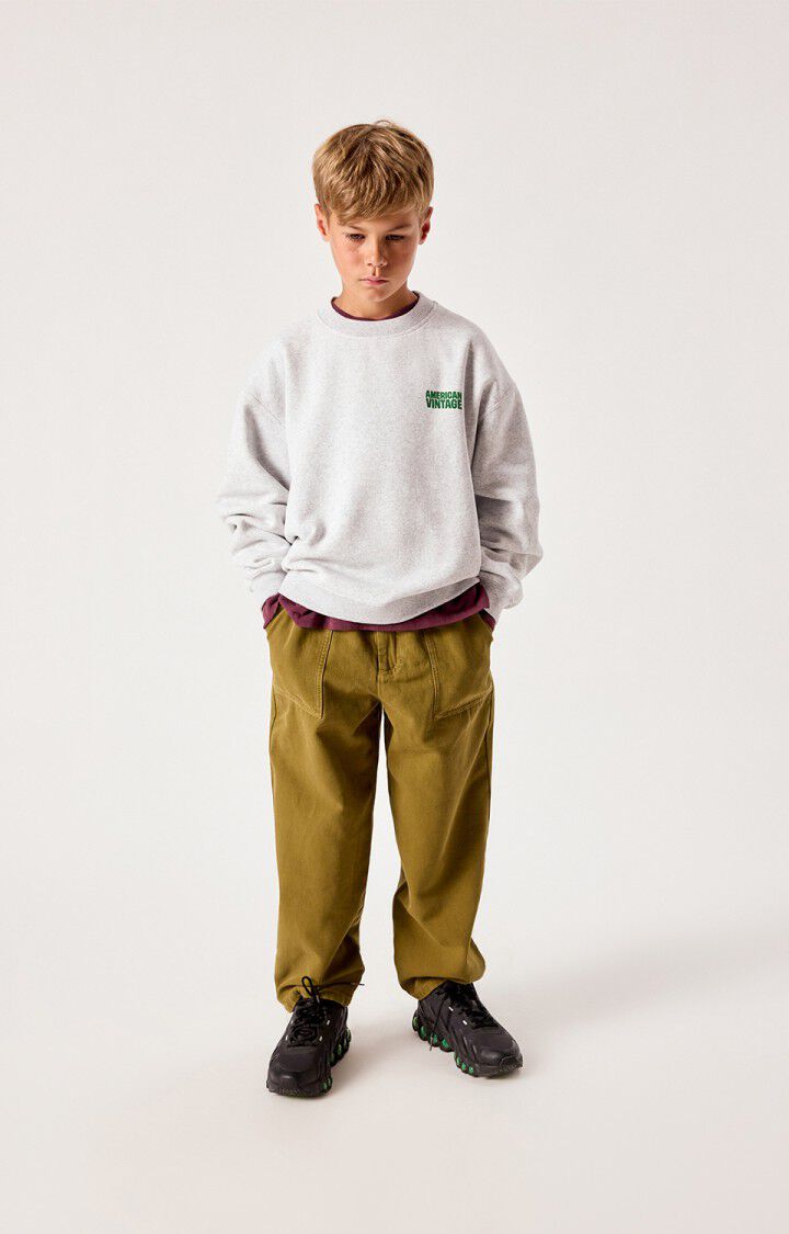 American Vintage : Sweat enfant Baptown vert 4