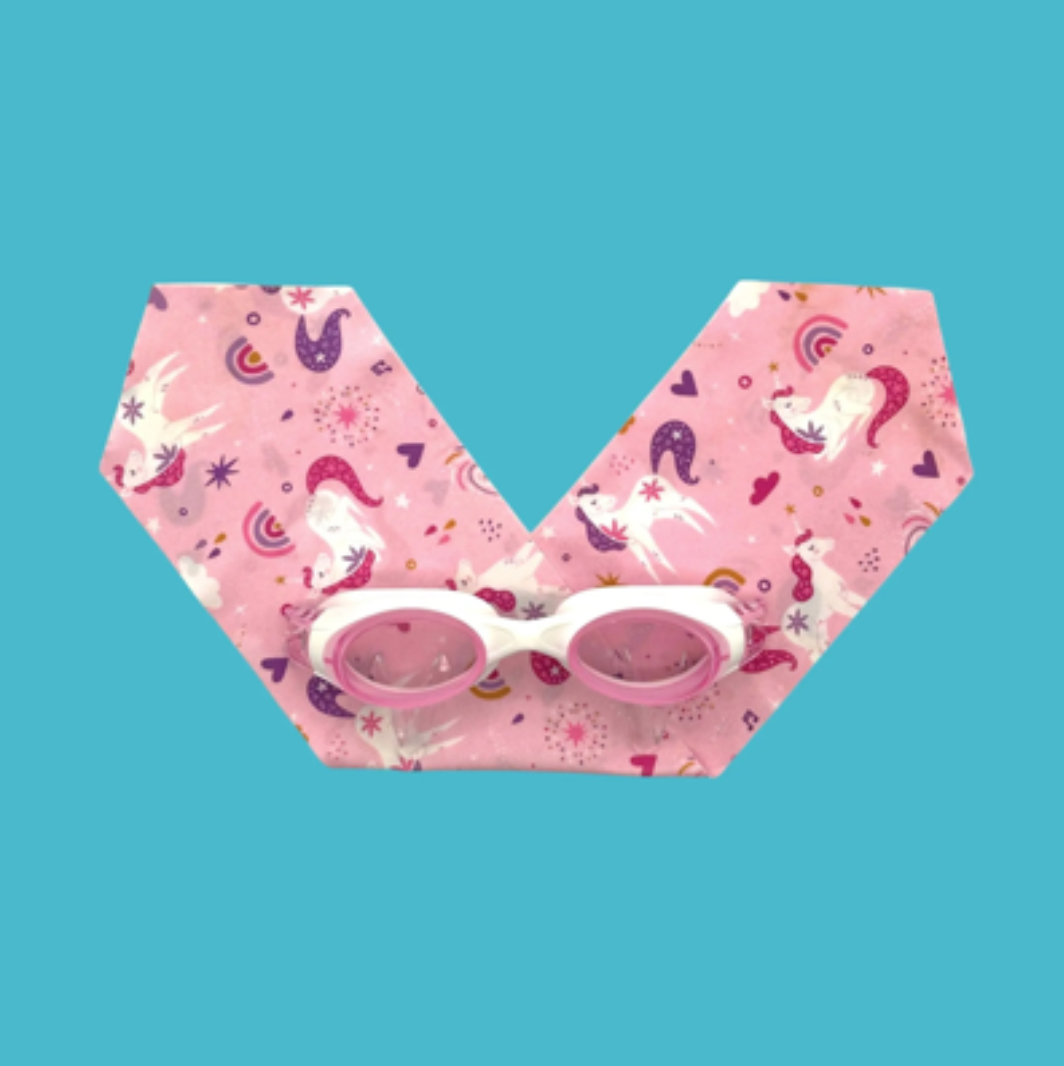 Lunettes de natation bandeau Licorne magique strass 4 - 8 ans