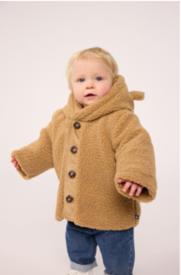 Manteau bébé Sherpa Latte — 6 mois