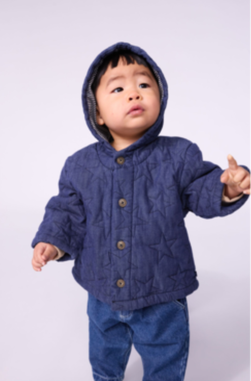 Veste Imprimée bébé DENIM BRUT 2