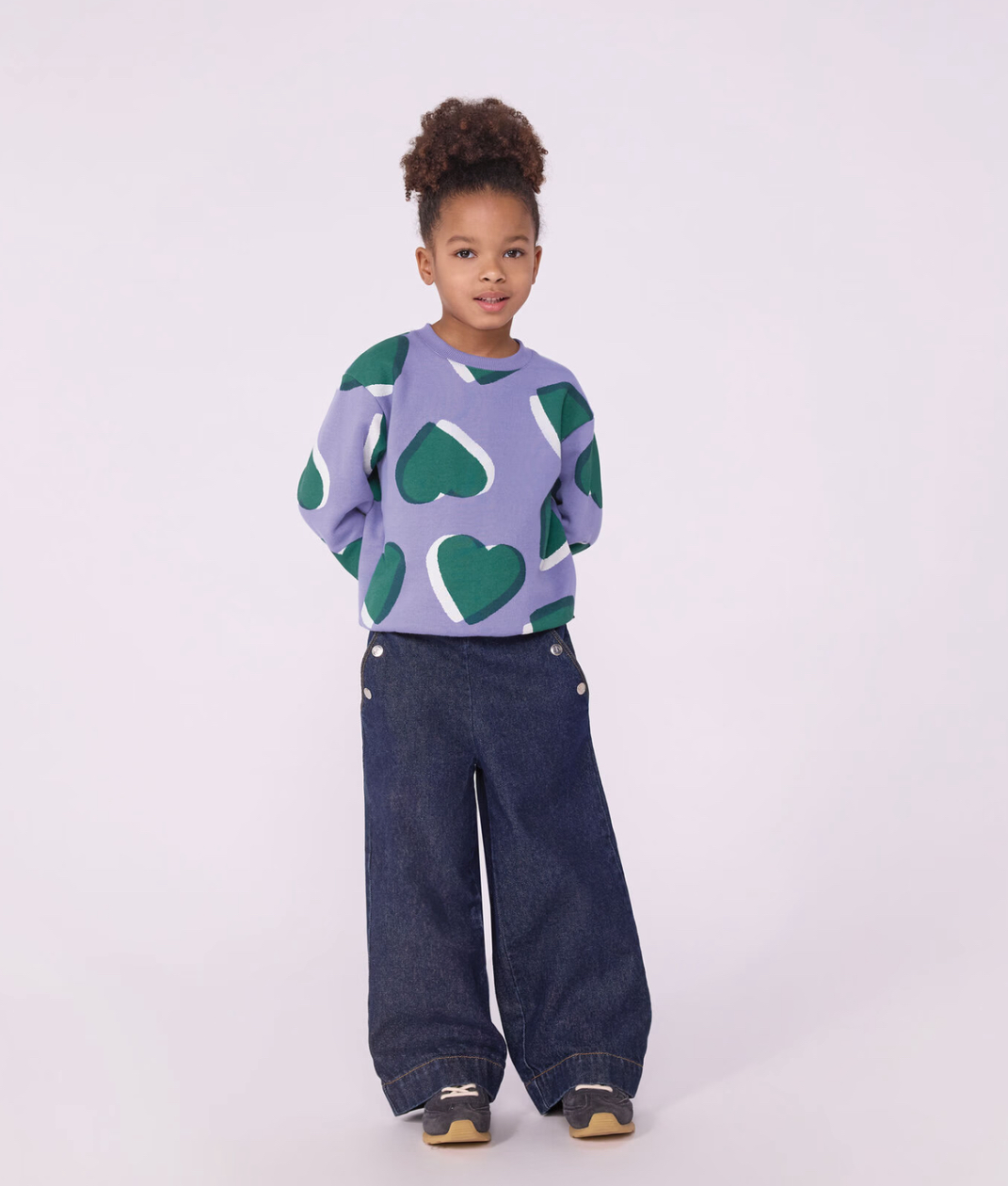 Pantalon wide leg enfant en denim 2