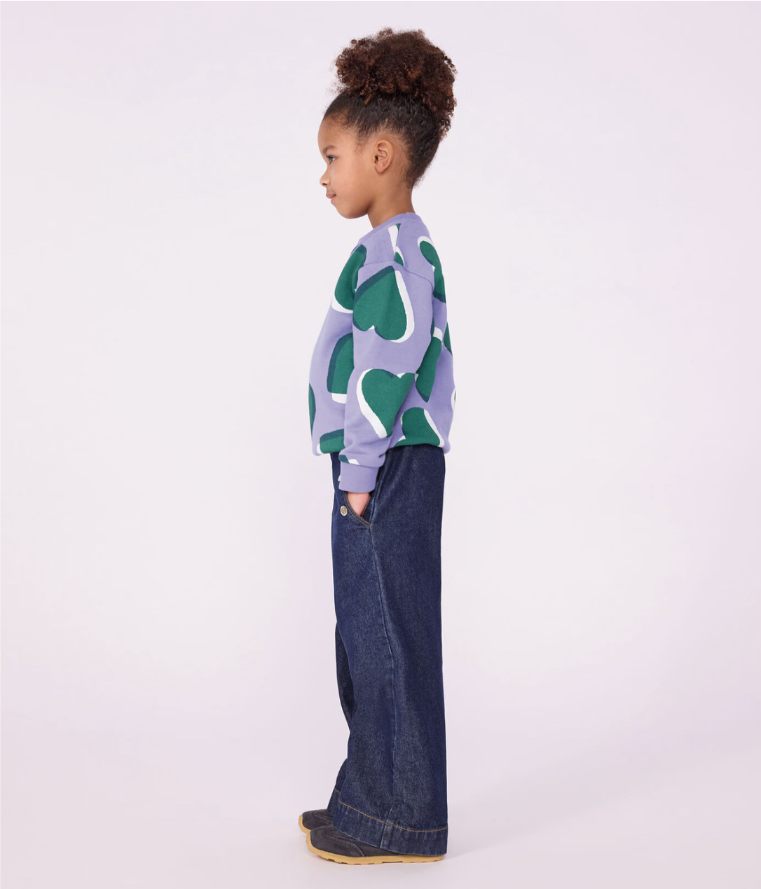 Pantalon wide leg enfant en denim 4