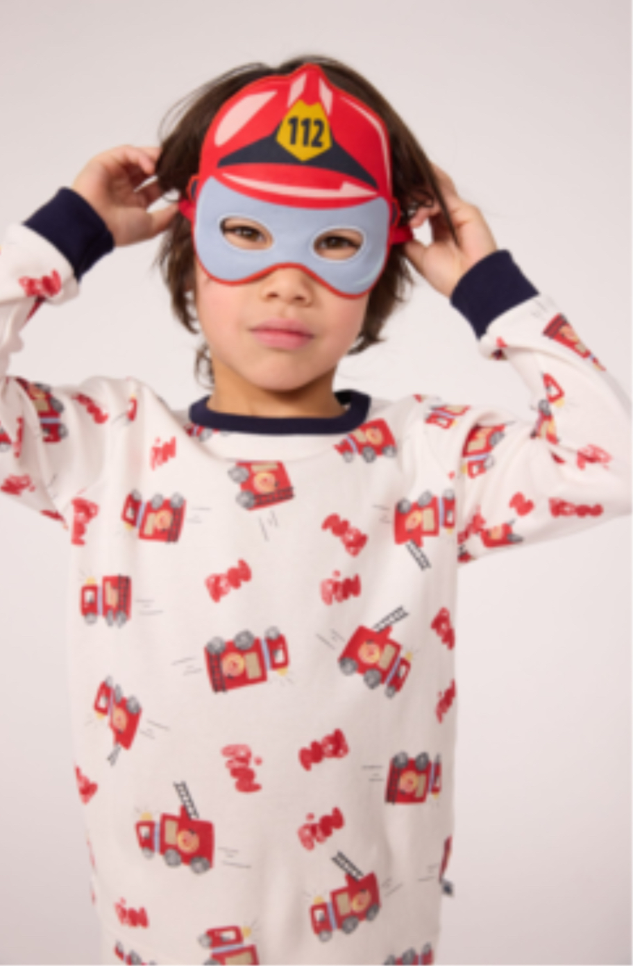 Pyjama déguisement pompier enfant en coton 4