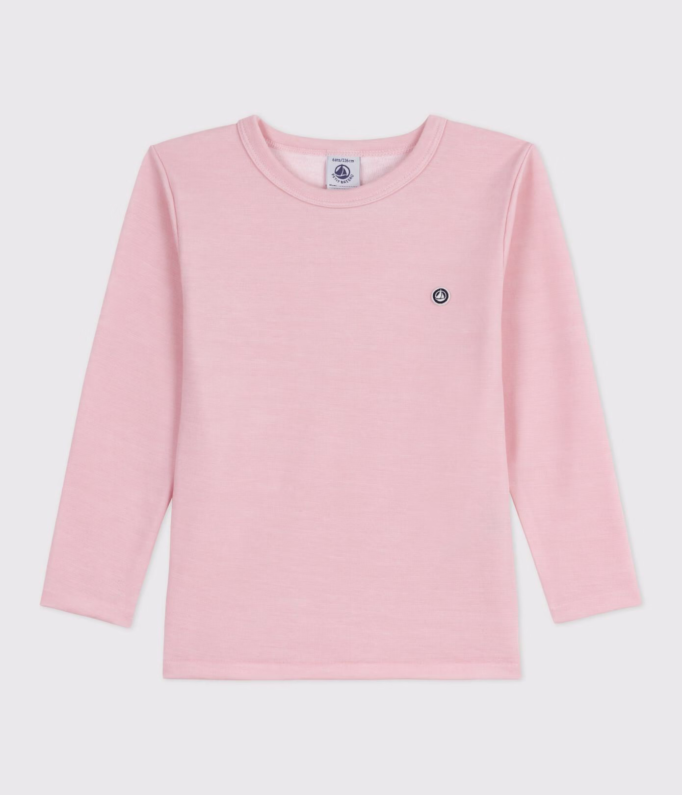 Tee- Shirt ML Enfant rose — 2 ans