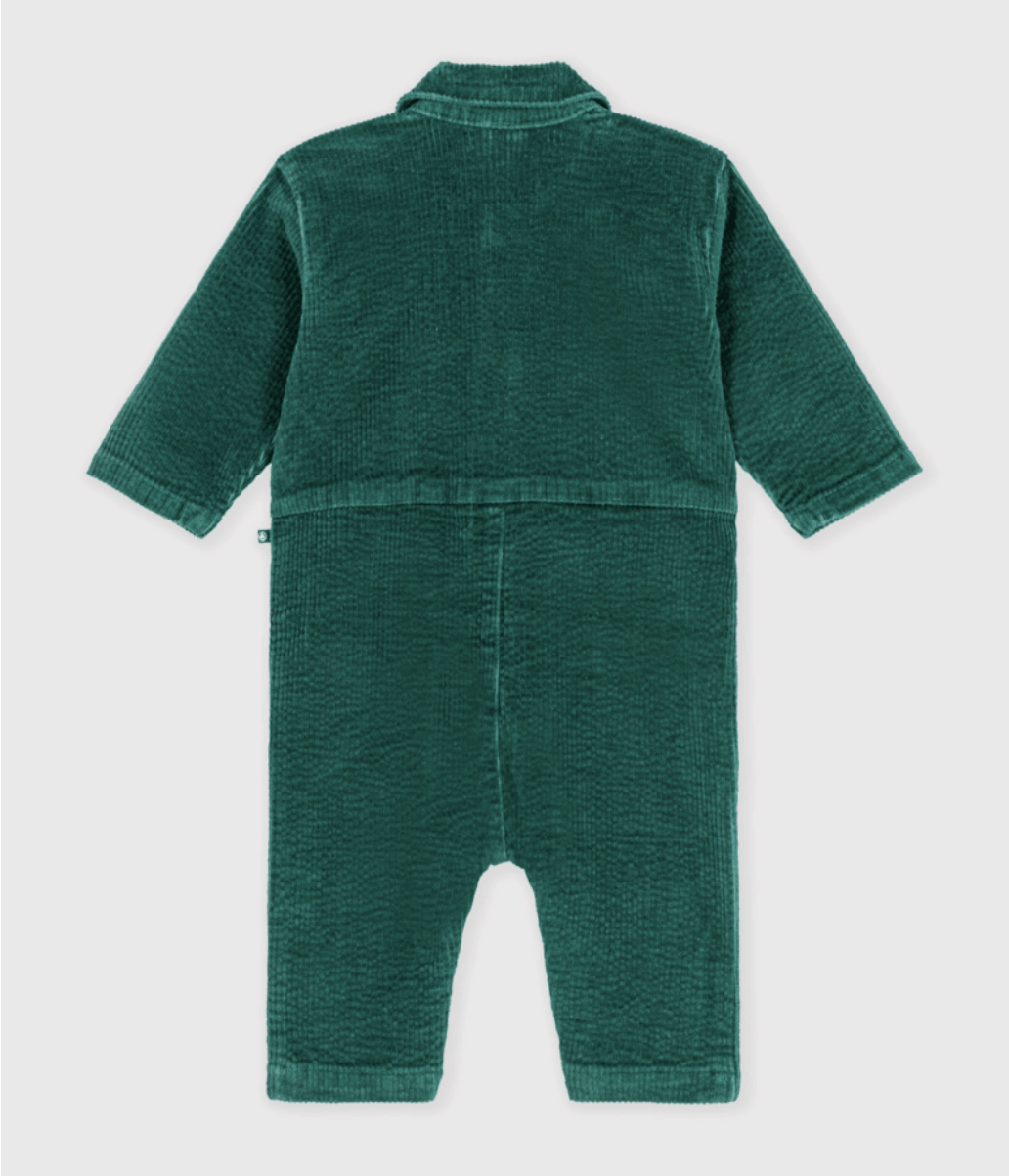 Combinaison Longue velours Evergreen bébé 3