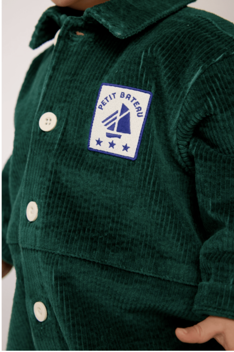 Combinaison Longue velours Evergreen bébé 5