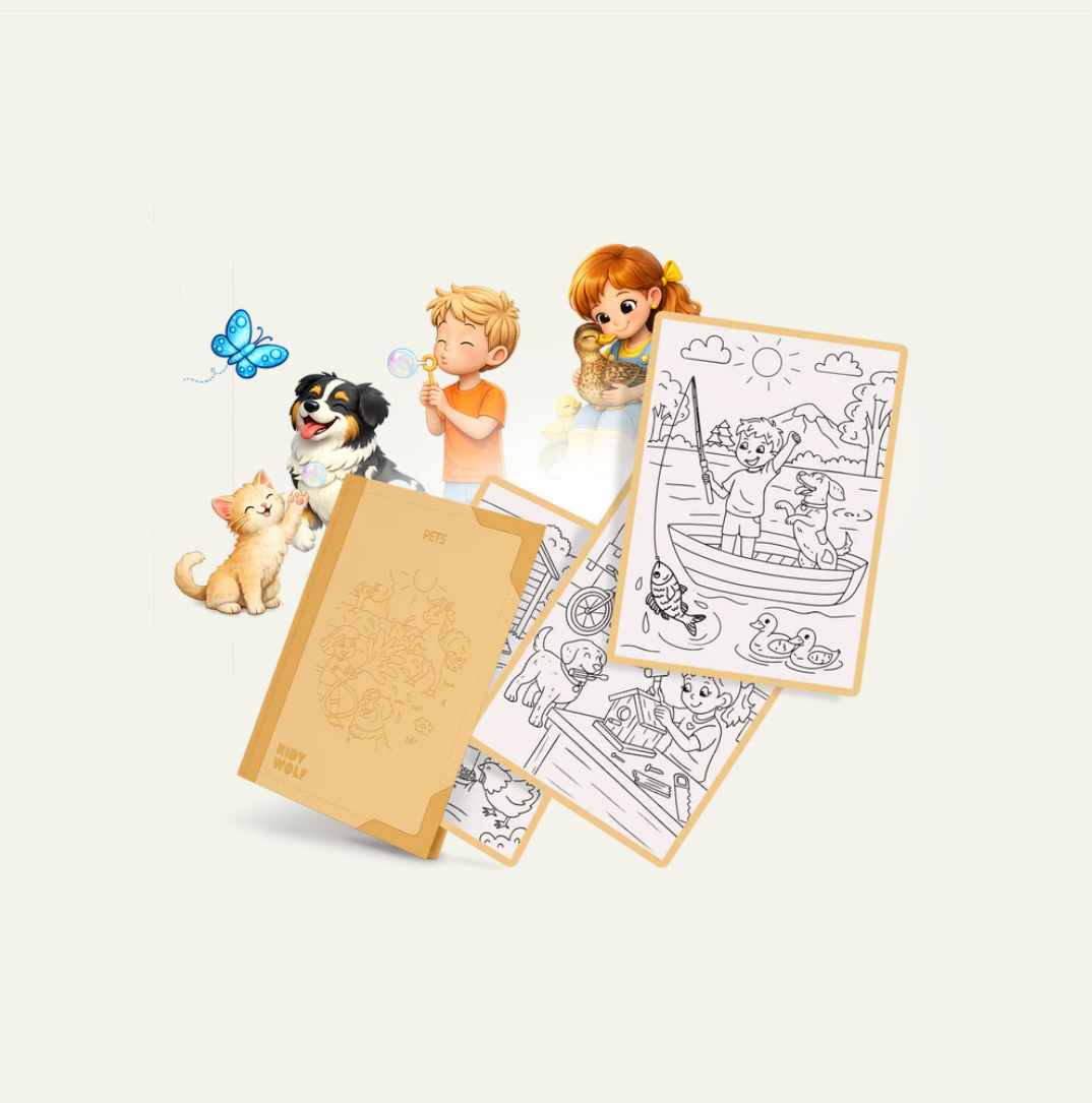 REFILL KIDYDRAW-PAD "ANIMAUX DE COMPAGNIE"