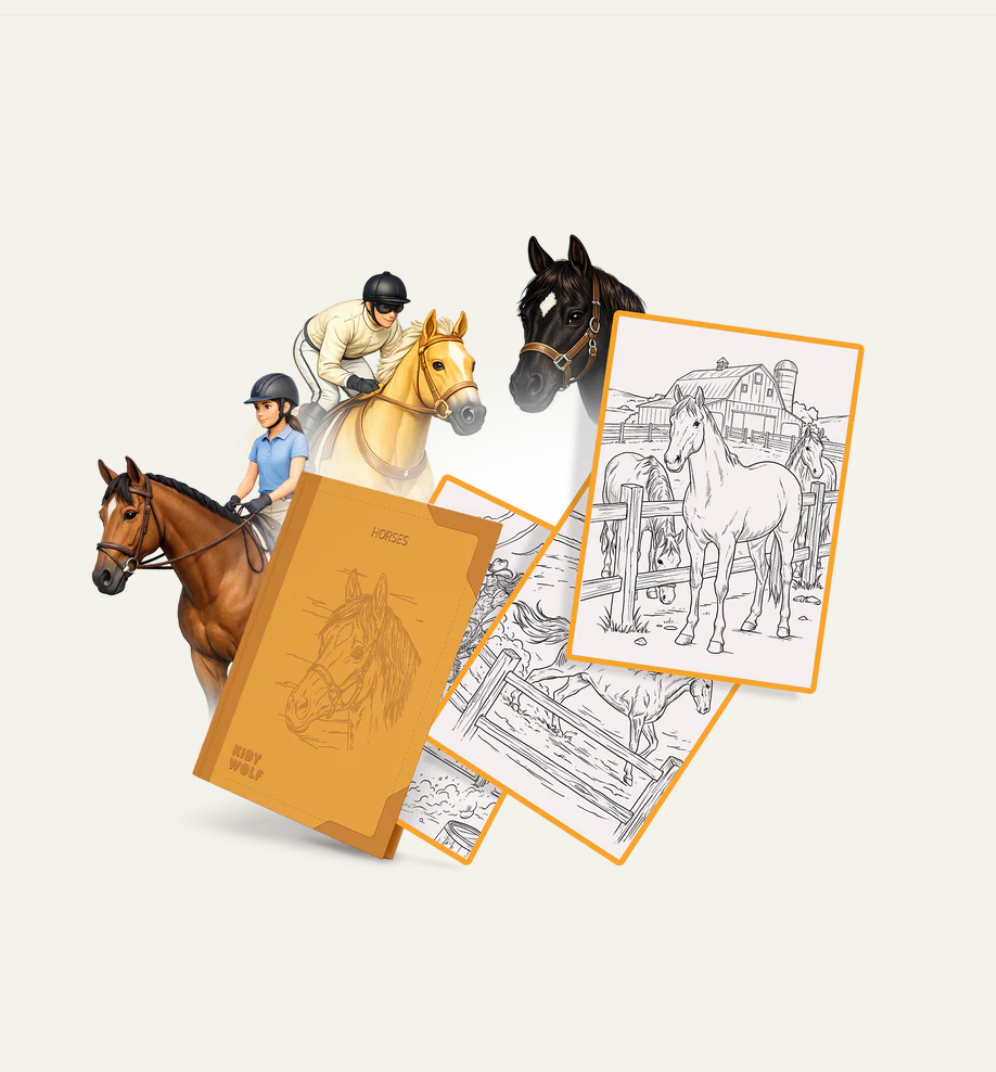 REFILL KIDYDRAW-PAD "CHEVAUX"