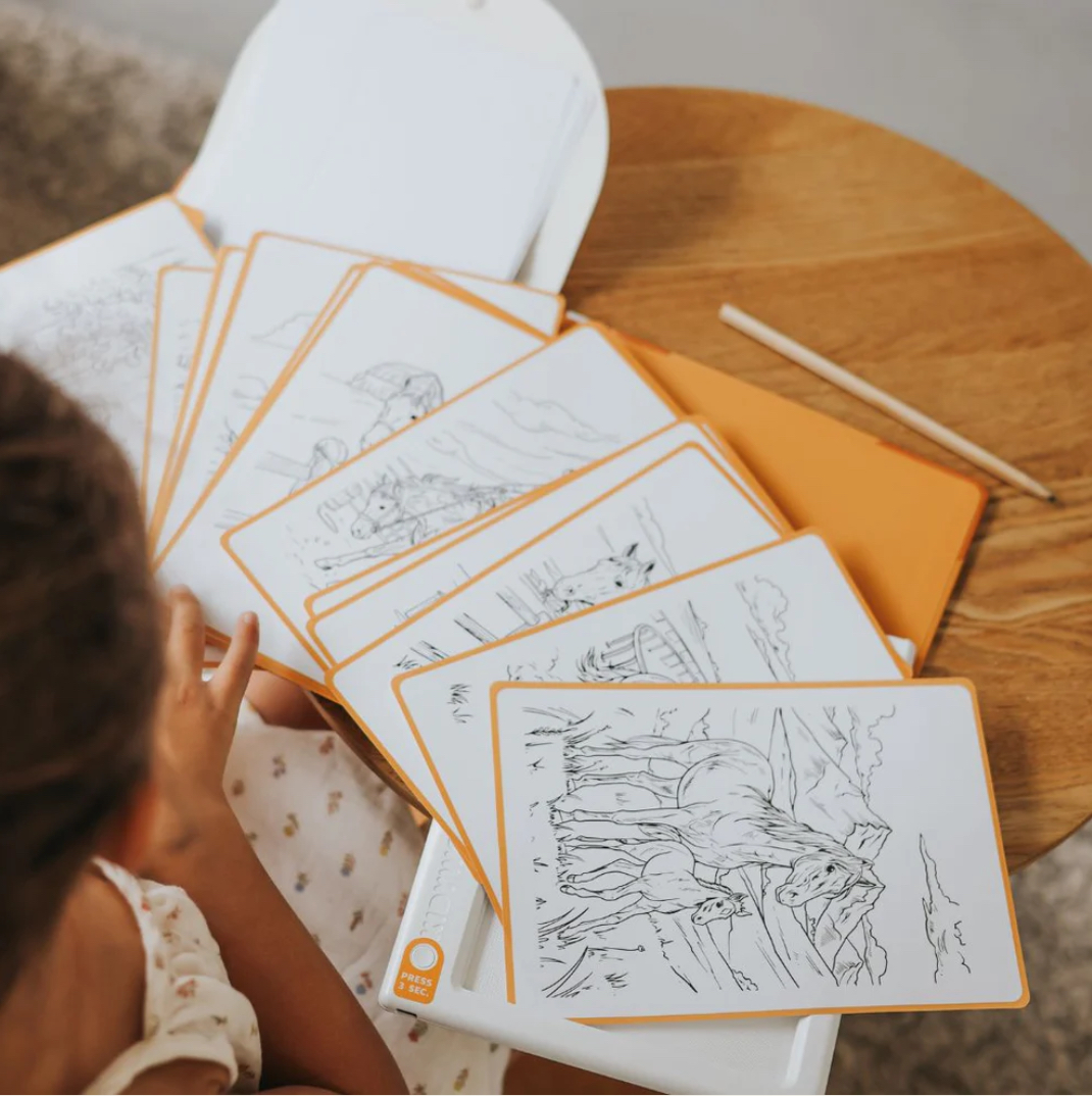 REFILL KIDYDRAW-PAD "CHEVAUX" 6