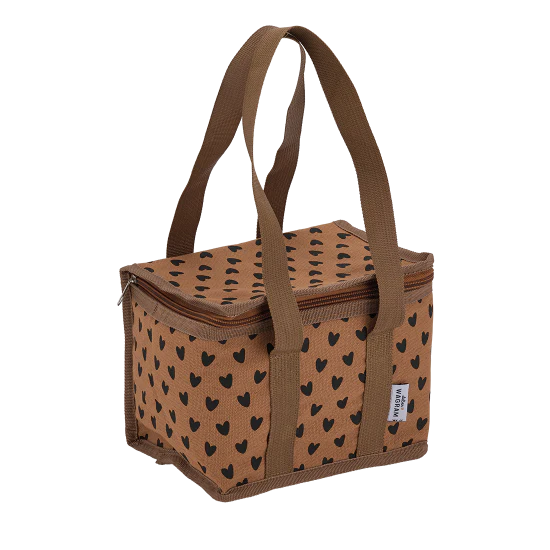 Sac isotherme de transport Marron / coeur noir 2