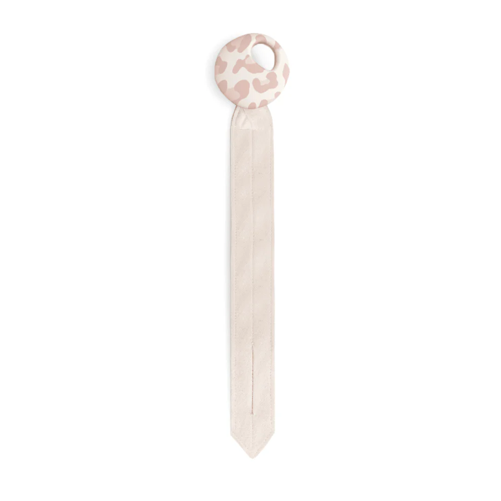 Attache-tétine "Pebble" | Sand/Graouu Pink
