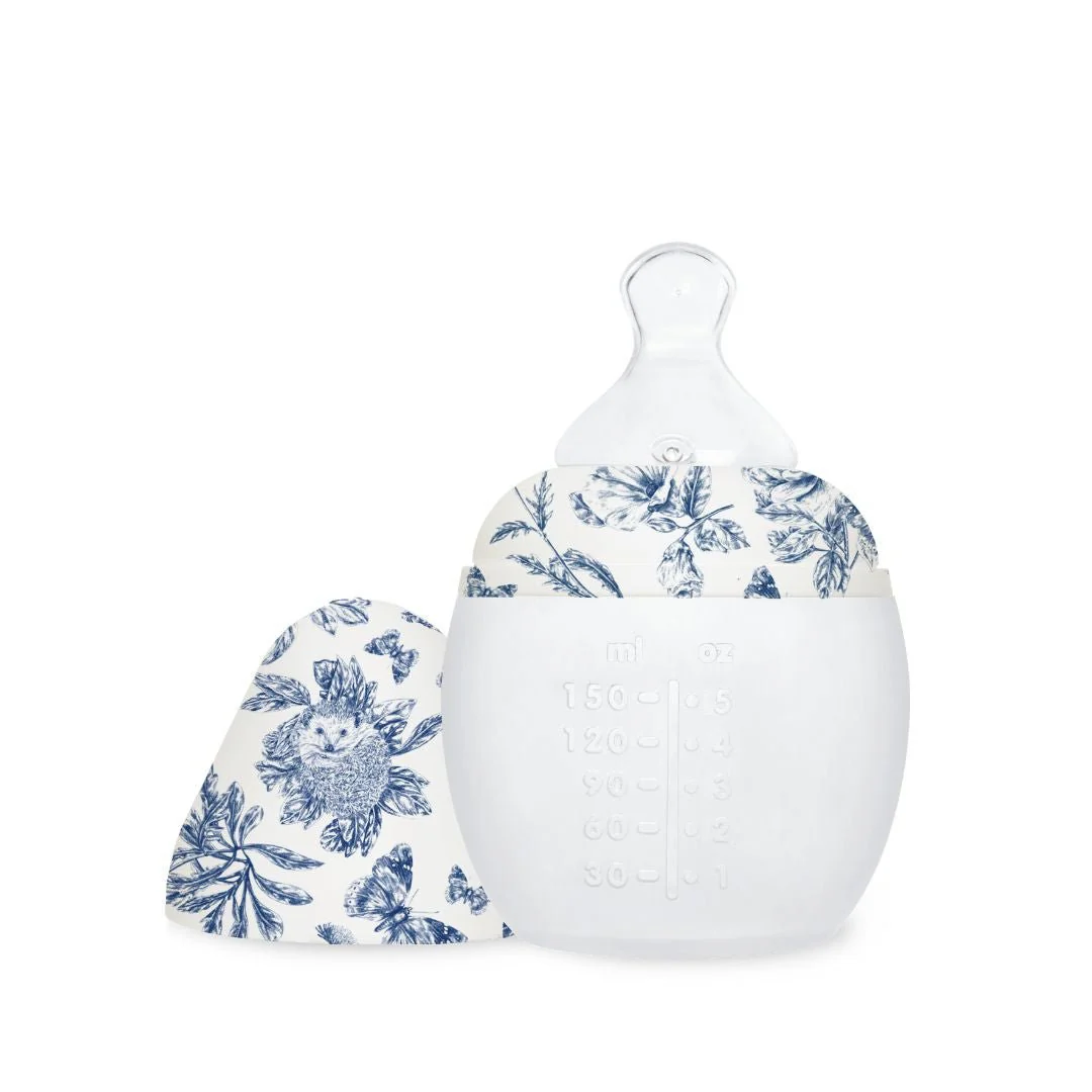 Coffret Biberon + Doudou | Tartine et Chocolat "Toile de Jouy" Bleu 3