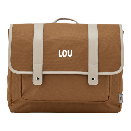 Grand cartable primaire marron — En commande