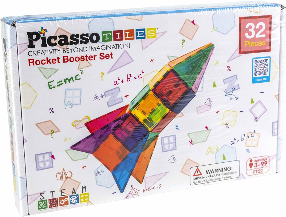 Rocket Booster Magnetic Tiles set