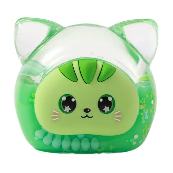 Figurine chat / presse papier vert