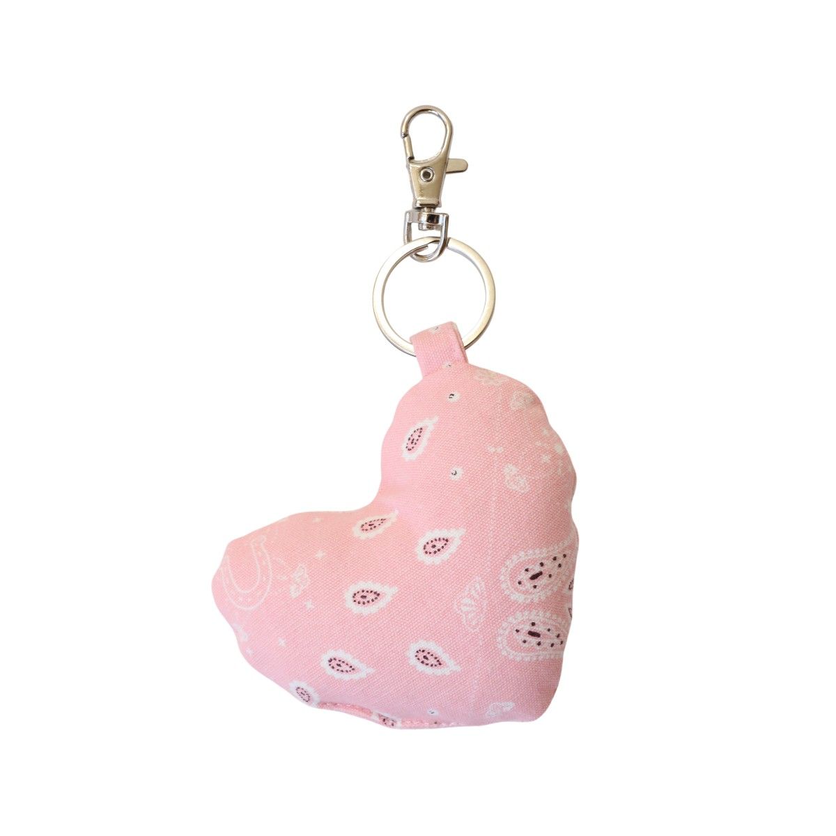 Porte-clés coeur motifs bandana rose - Rodéo Disco 2