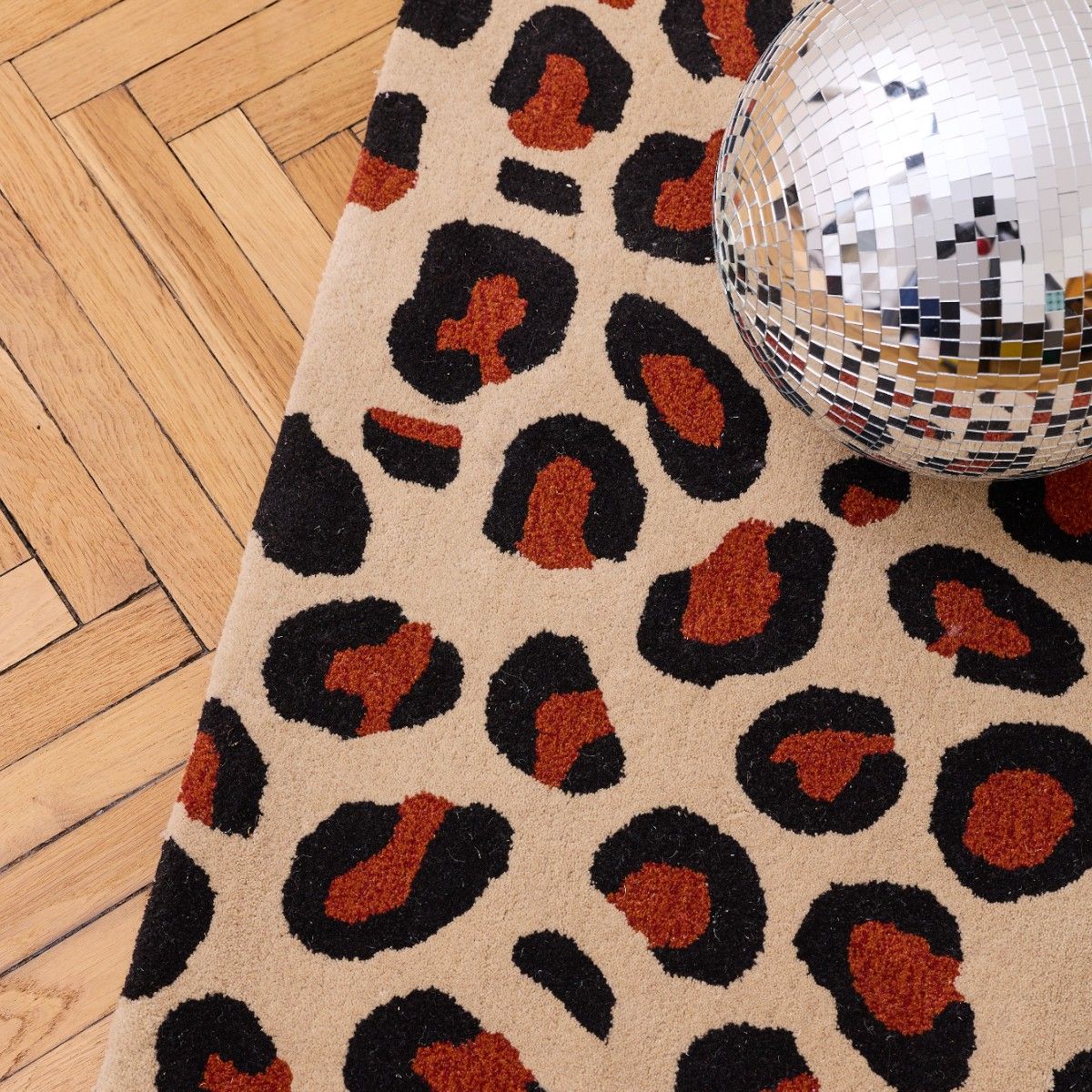 Tapis en laine Léopard