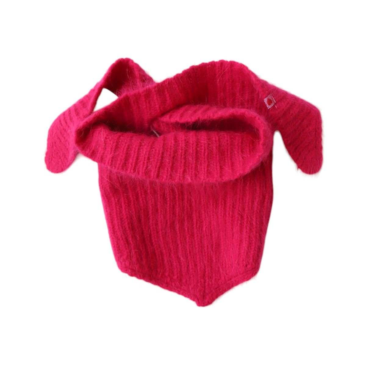 Bandana écharpe enfant en tricot rose - Aland 2