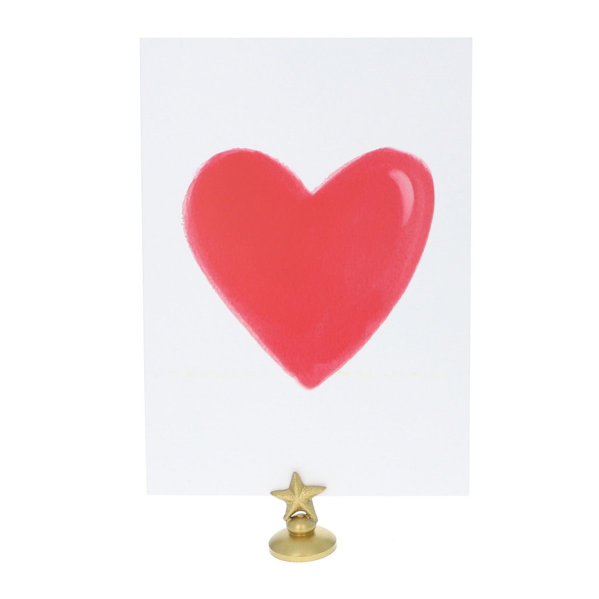 Carte cœur rouge