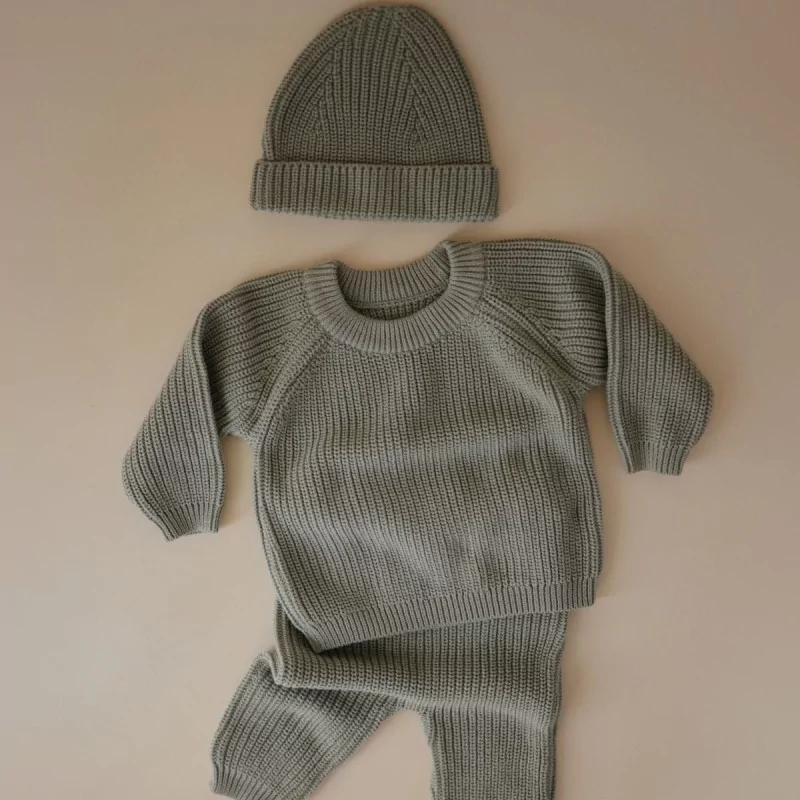 Pantalon bébé en tricot   9