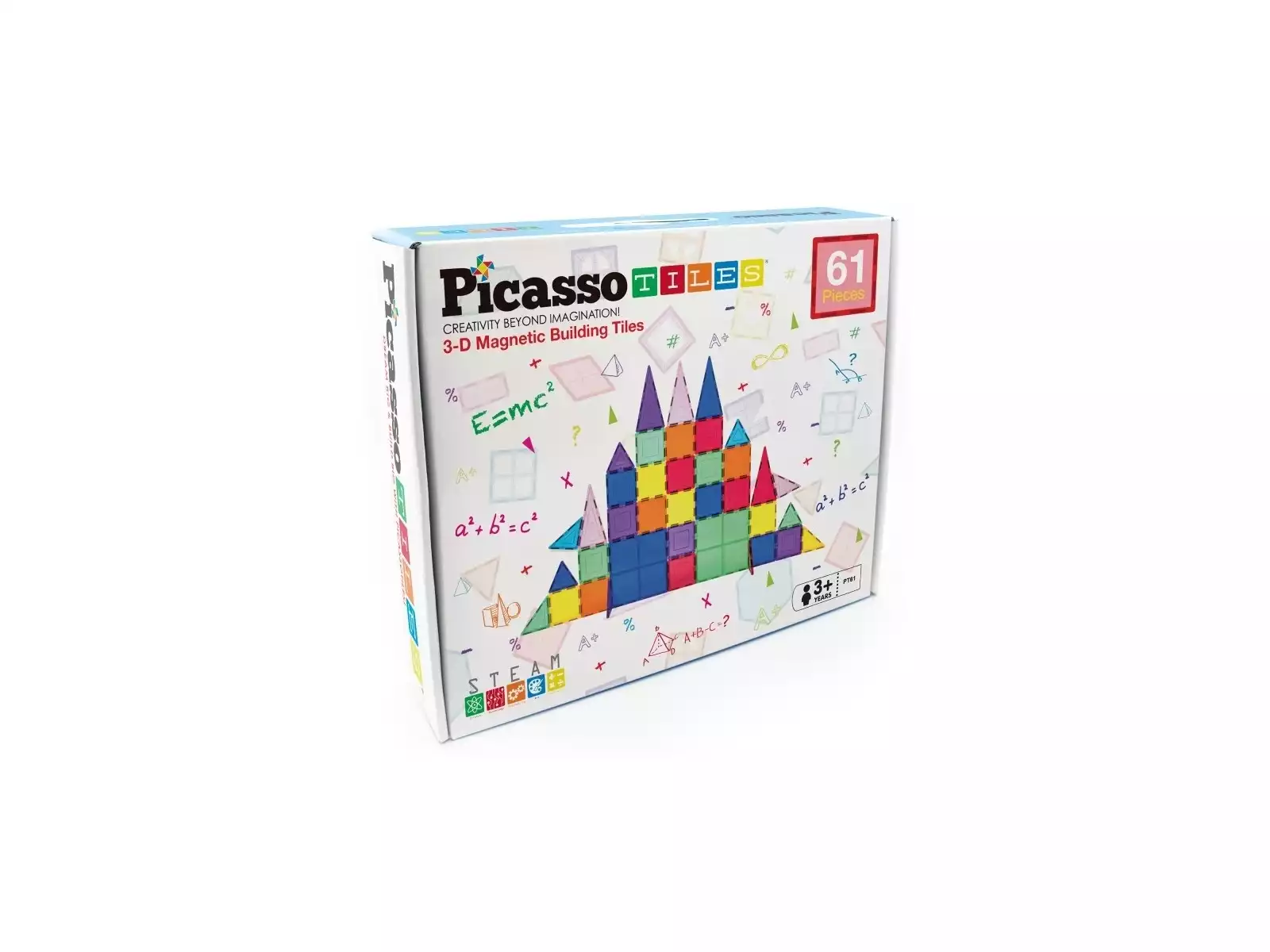 Picasso Tiles Créations magnétiques Pack de 61 pièces