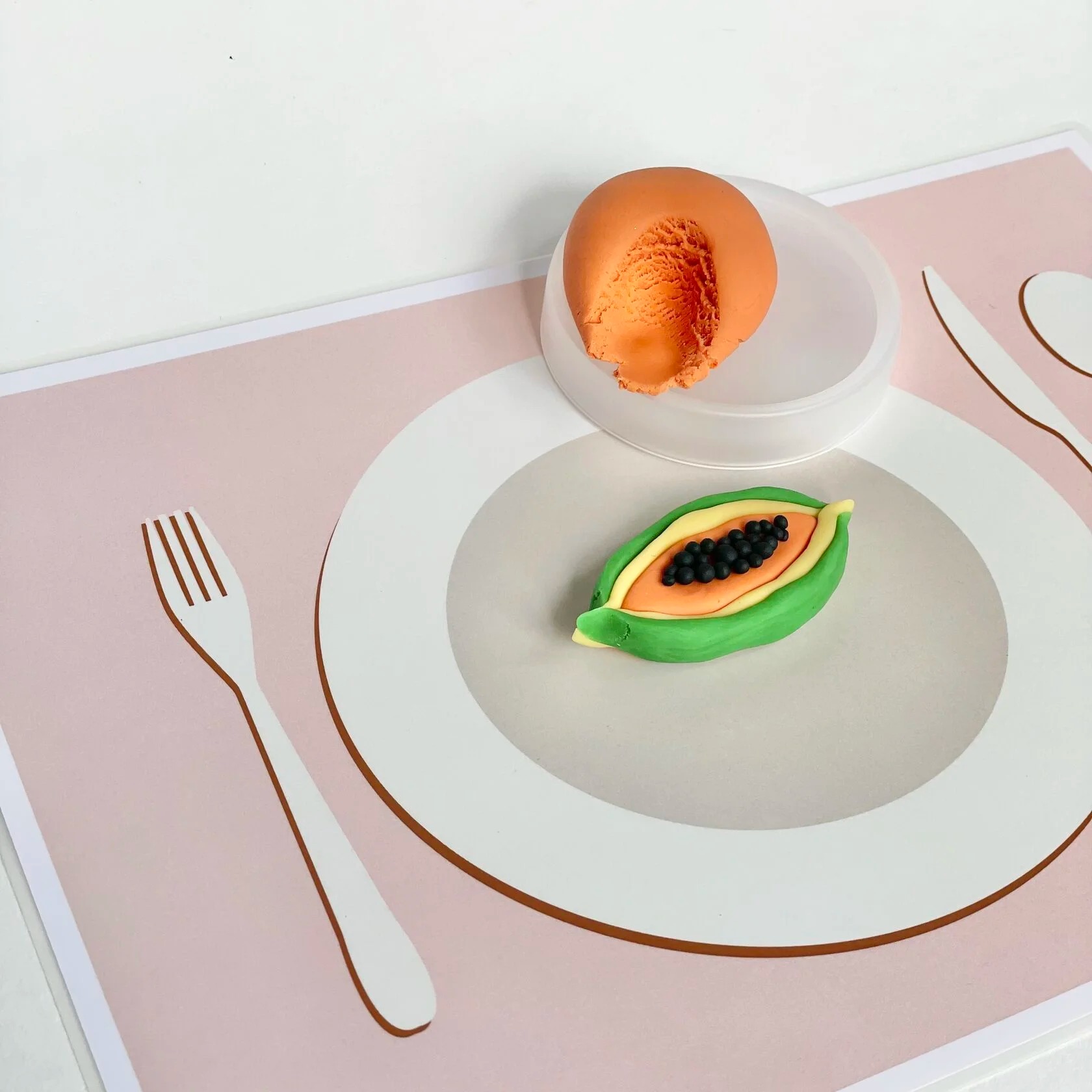 Pate à modeler Noonchi Papaya 3