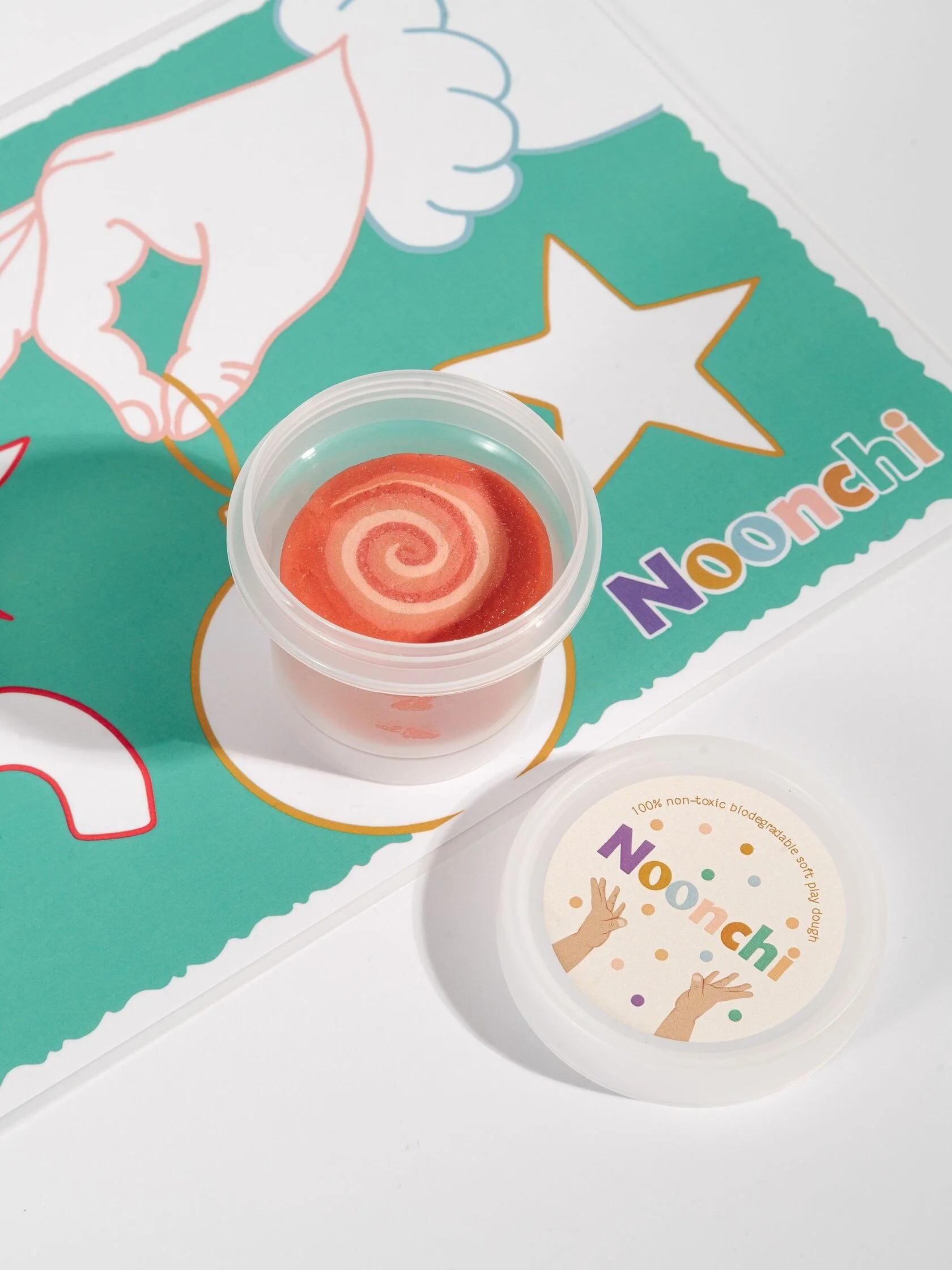 Pate à modeler Noonchi Swirl corail 3