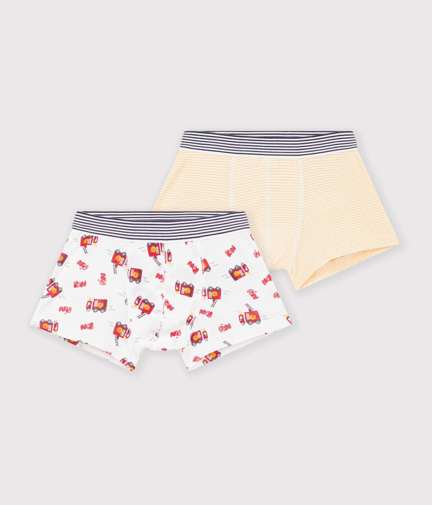 Lot de boxers enfant en coton imprimé pompier 2