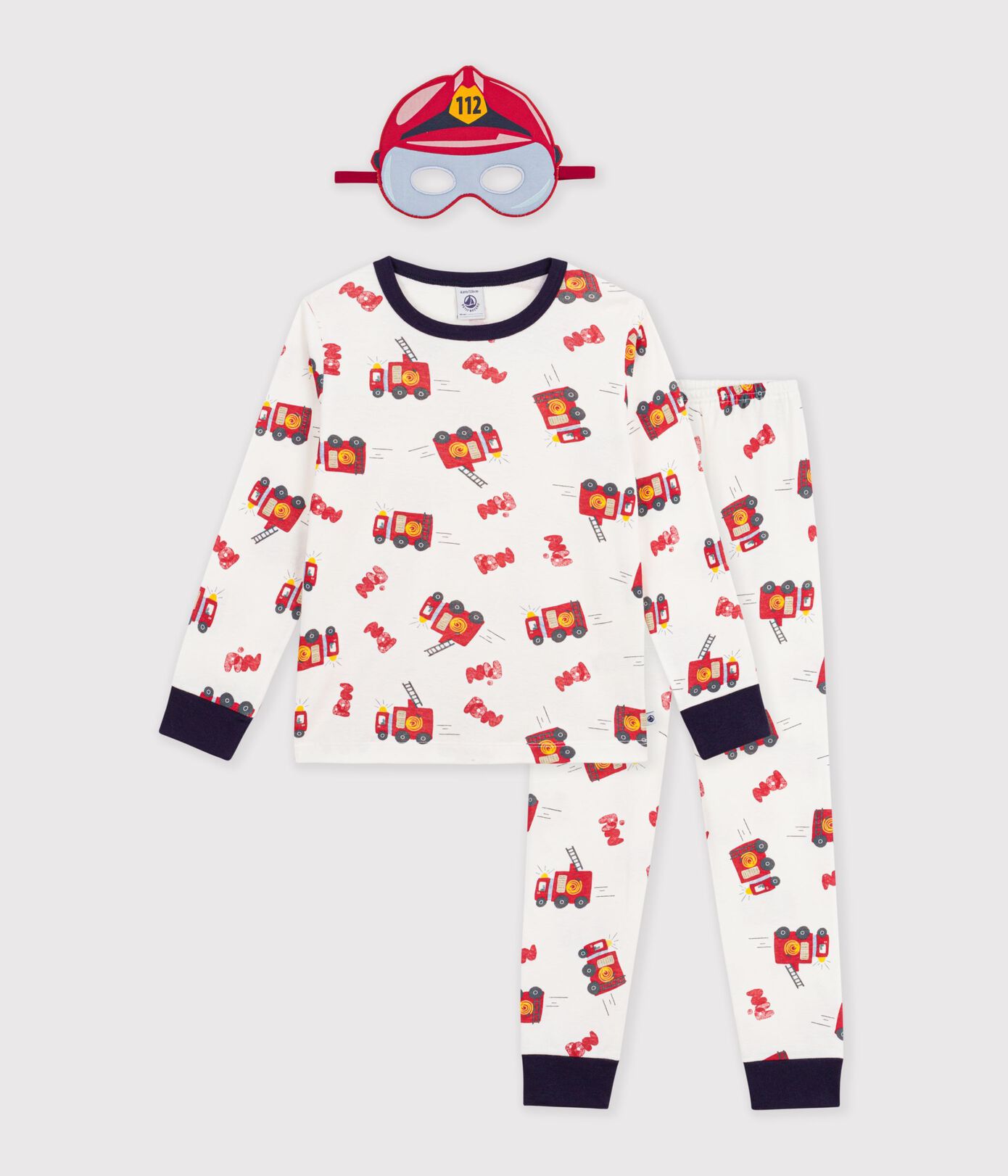 Pyjama déguisement pompier enfant en coton 2
