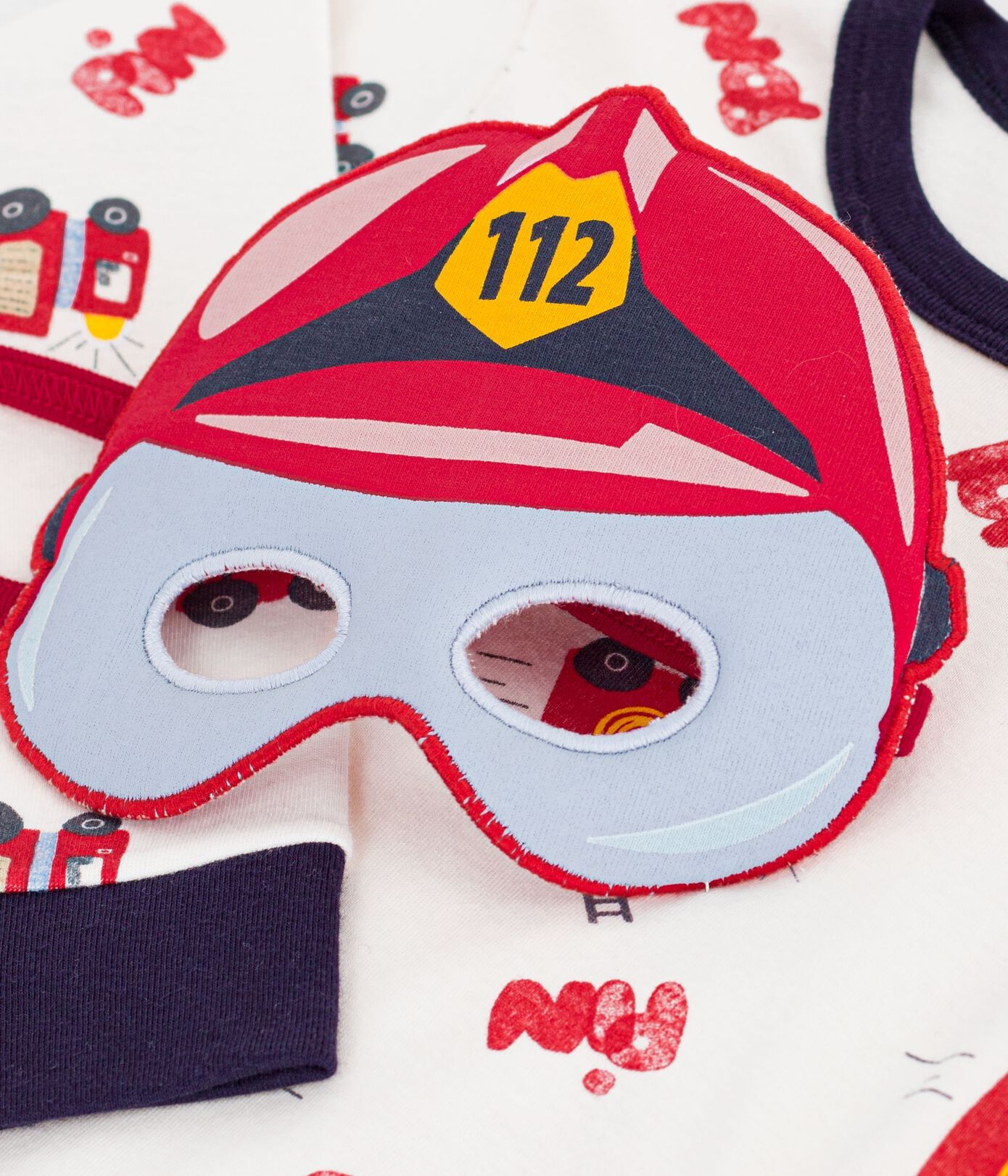 Pyjama déguisement pompier enfant en coton 3