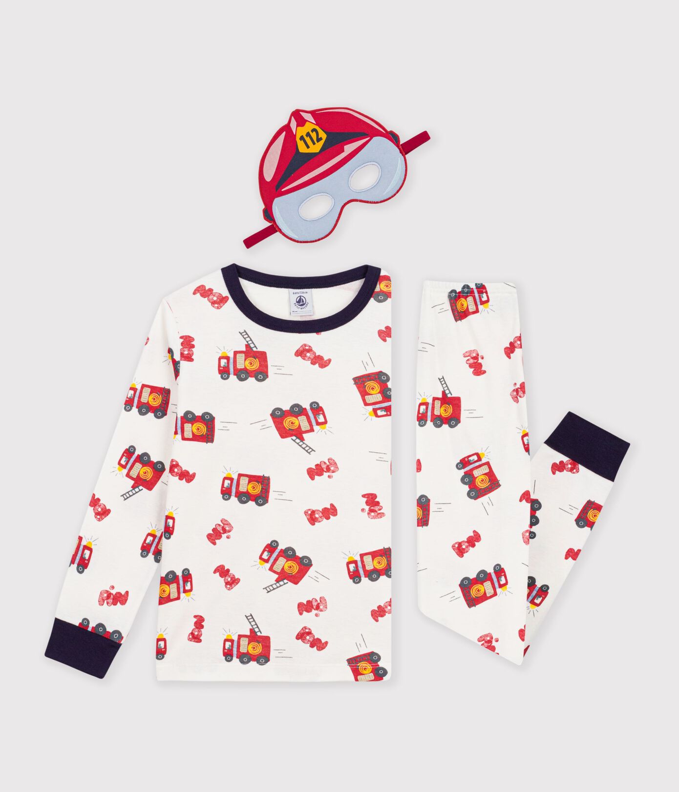 Pyjama déguisement pompier enfant en coton 6