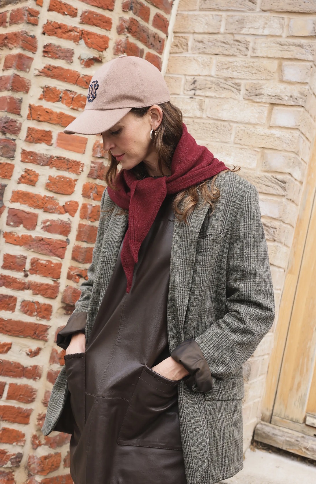 Écharpe Colette bordeaux