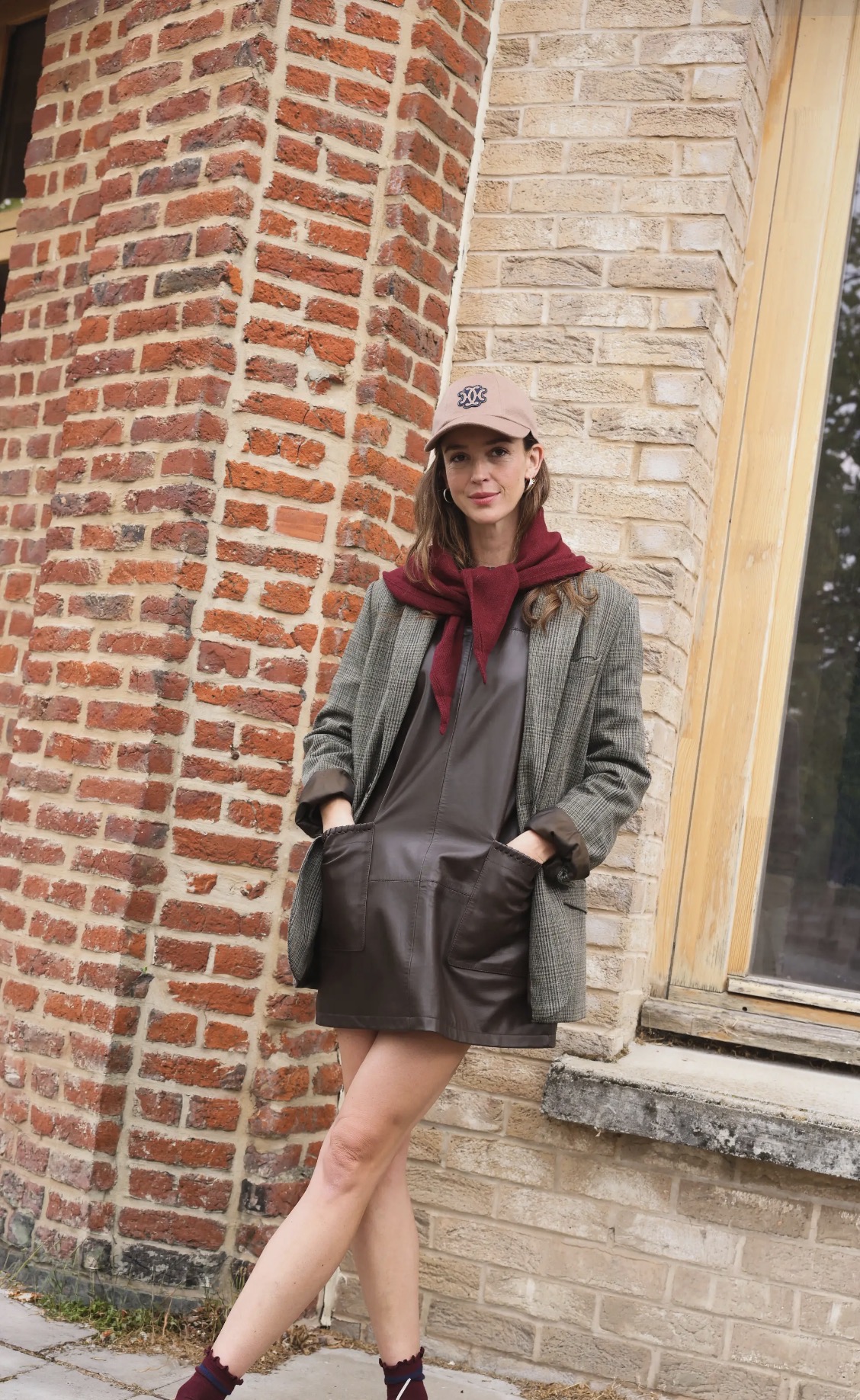 Écharpe Colette bordeaux 2